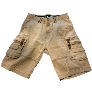 Stanley Men's Sz: 32 Workwear Stretch Tan Brown Khaki Safari Cargo Shorts